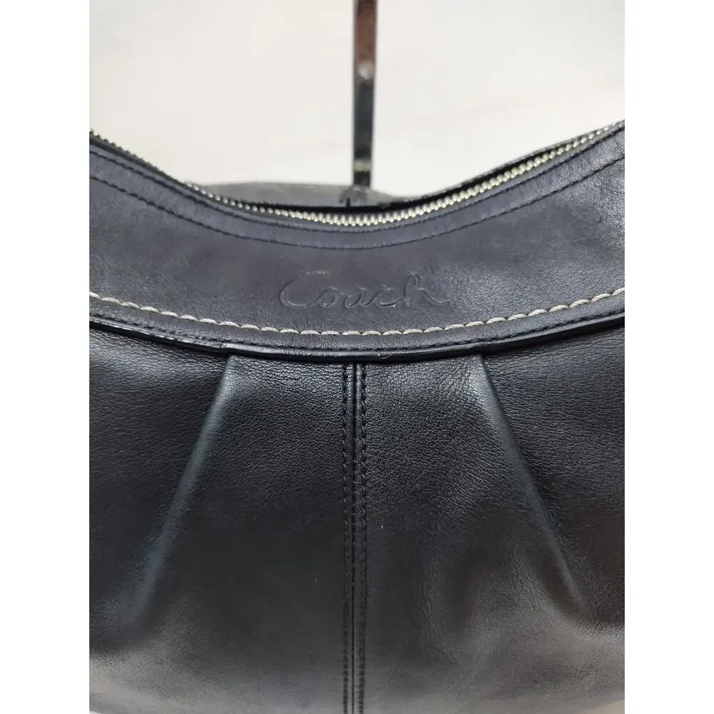 Coach black leather